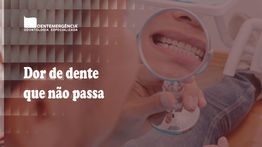 Paciente com dor de dente persistente buscando atendimento de urgência